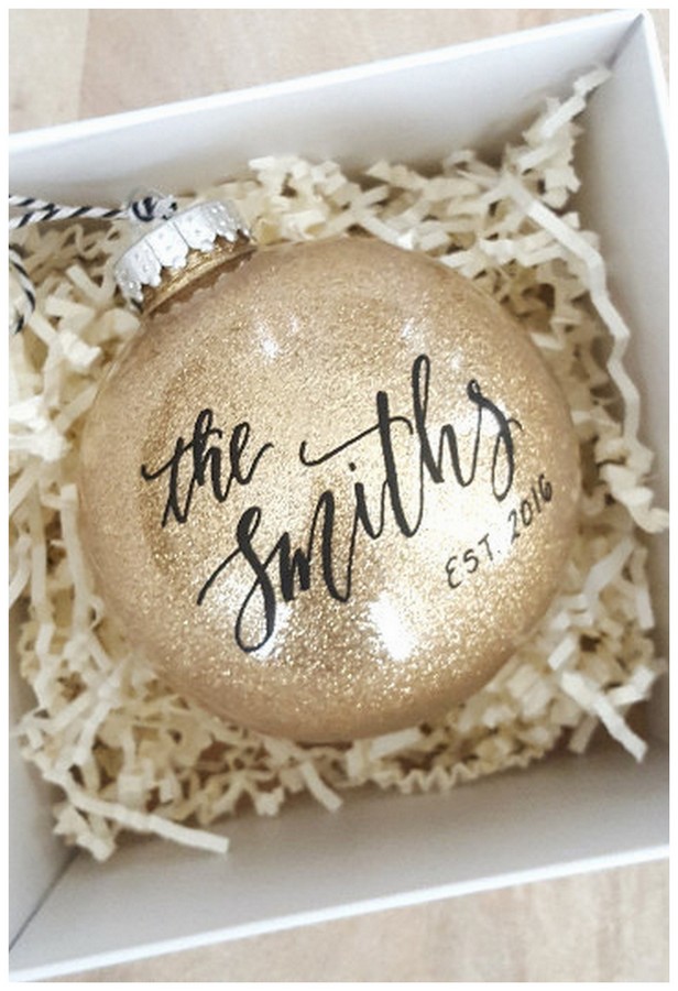 Personalized Engagement Christmas Ornaments Led Christmas