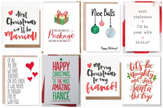 Fiance Christmas and Holiday Cards