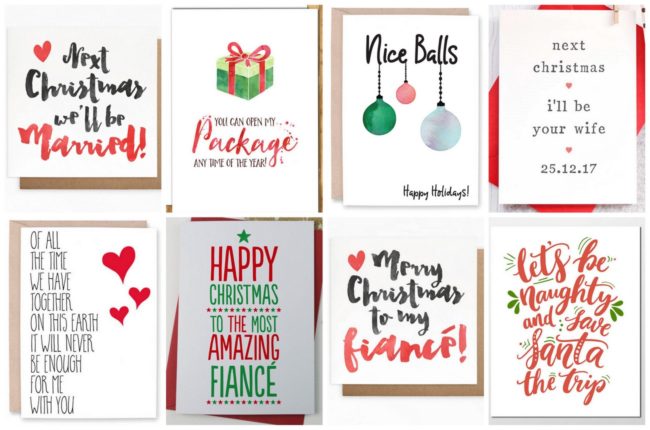 Fiance Christmas and Holiday Cards