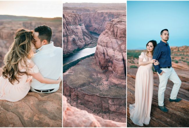 Epic Horseshoe Bend Anniversary Photographs in Grand Canyon! {Glorious Moments Photography}