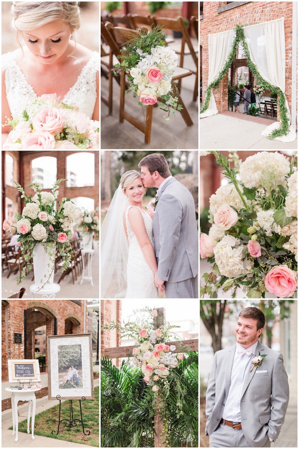 Blush Pink and White Spring Wedding