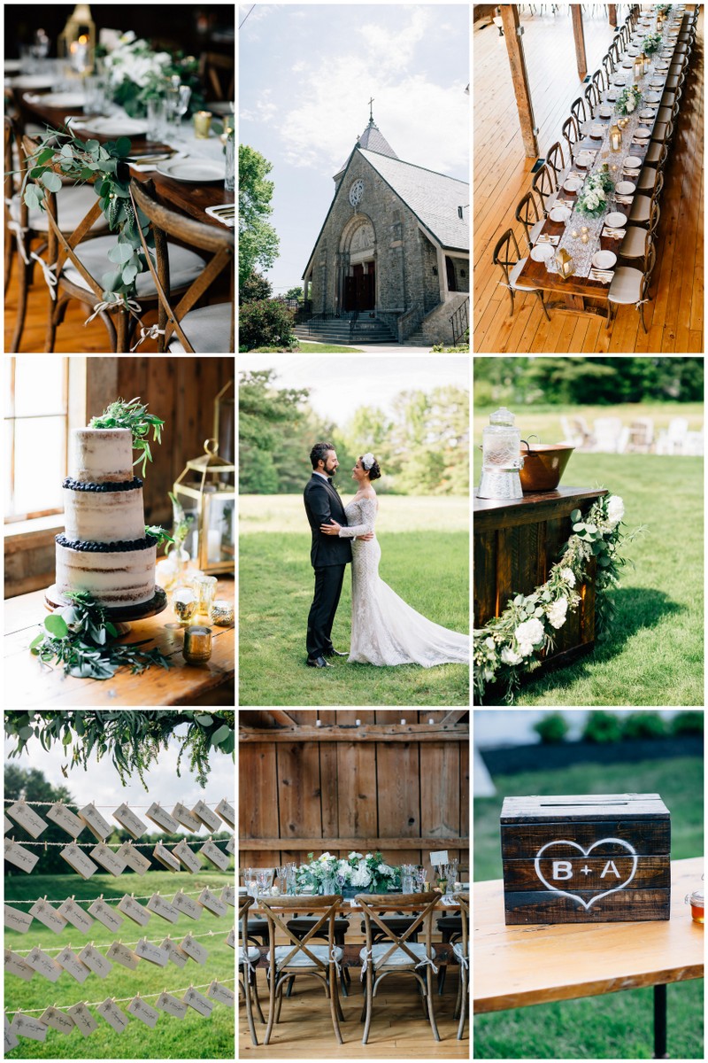 Elegant barn wedding