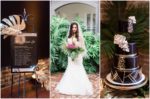 Gold Black Tropical Wedding Theme