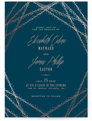 16 Starry Night Celestial Wedding Invitations To Light Up Your Life