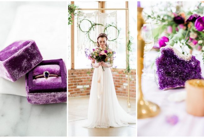 Ultra Violet Boho Wedding