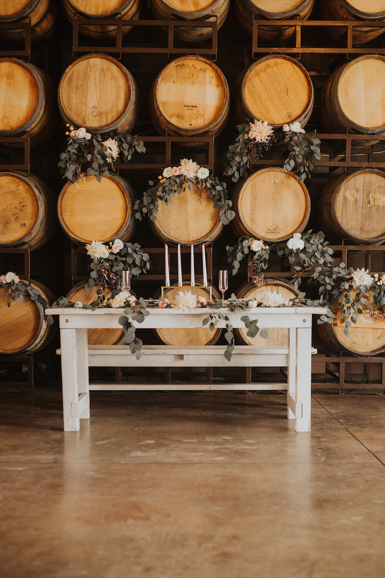 Absolutely Blush and Gold Rustic Winery Wedding Ideas!