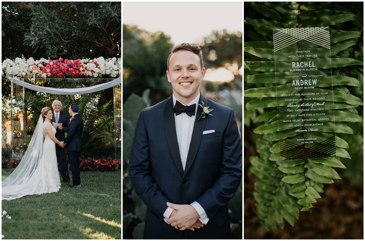 Modern Acrylic Botanical Garden Wedding with Floating Ombre Florals! Modern Acrylic Botanical Garden Wedding with Floating Ombre Florals!