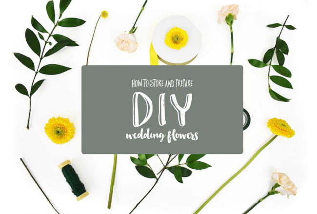 How to Store and Prepare DIY Wedding Flowers