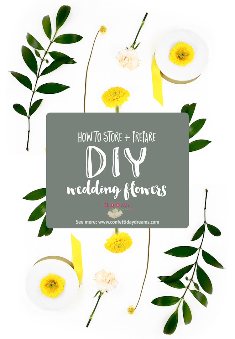 How to Store and Prepare DIY Wedding Flowers