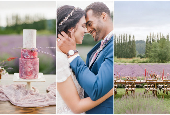 Elegant Lavender Wedding Theme with Organic Fall Accents