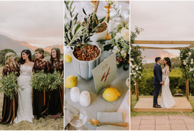 Earthy Vegan Wedding with Mediterranean Details