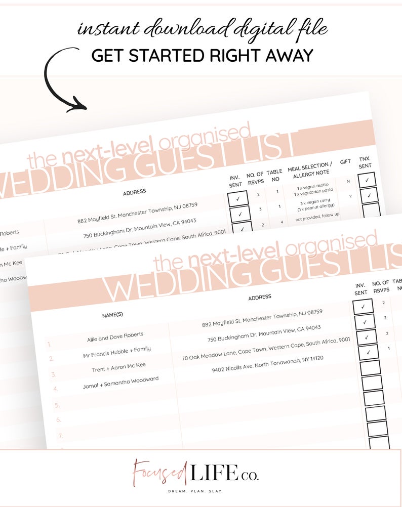 How to plan your wedding guest list