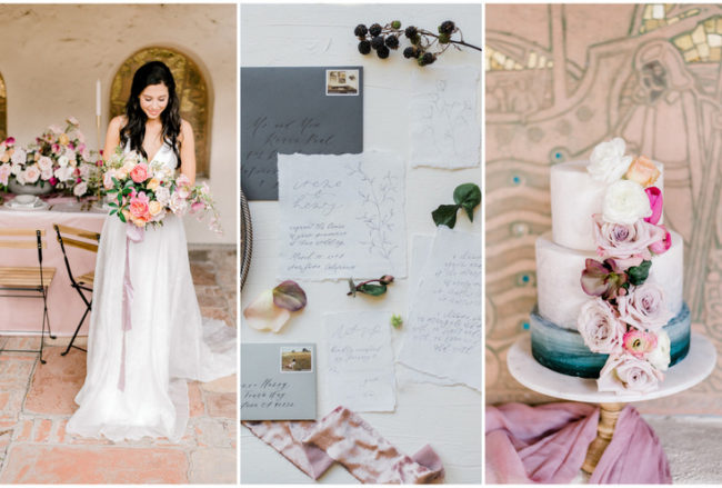 Elegant + Romantic Outdoor Spring Wedding at Allied Art Guild Gardens