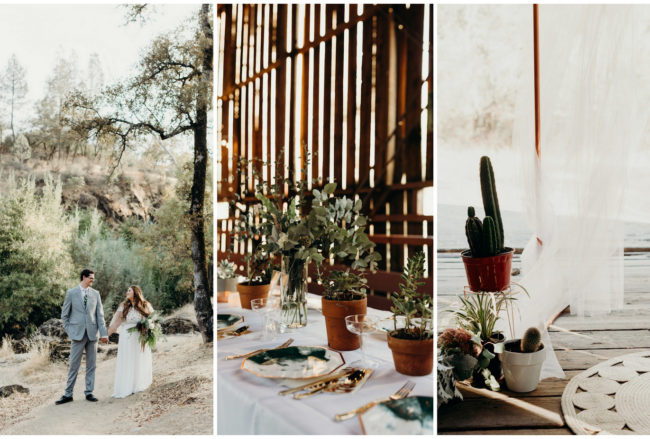 Copper Greenery and Succulent Wedding