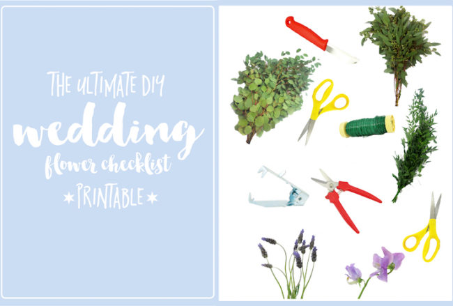 The Ultimate DIY Wedding Flower Checklist (Printable)