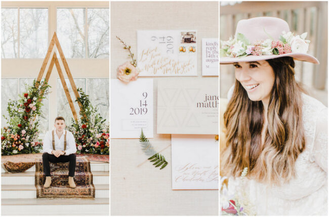 Modern Bohemian Wedding at Glass Chapel Oklahoma