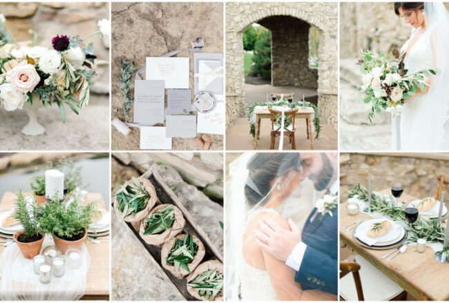 Olive + Herb Themed, Organic Wedding Ideas Inspired by Tuscany