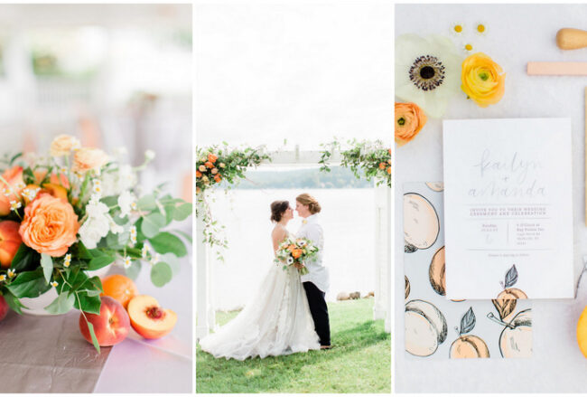 Playful Peach + Citrus Summer Wedding Ideas 