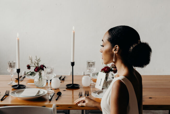 Minimalist Modern Bride Inspiration in Black + White