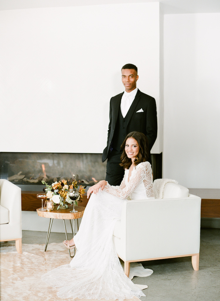 Cozy + Intimate Winter Dinner Party Wedding Ideas