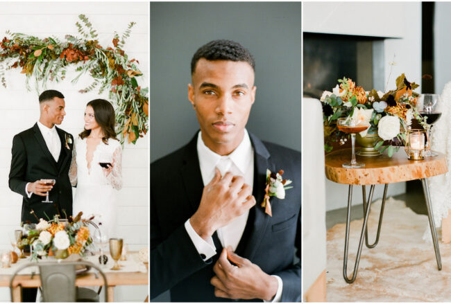 Cozy + Intimate Winter Dinner Party Wedding Ideas