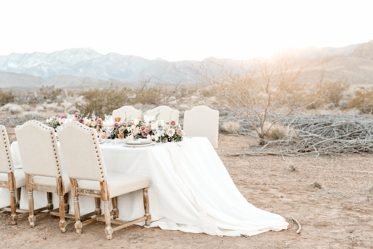Romantic, Intimate Desert Wedding Inspiration in Las Vegas