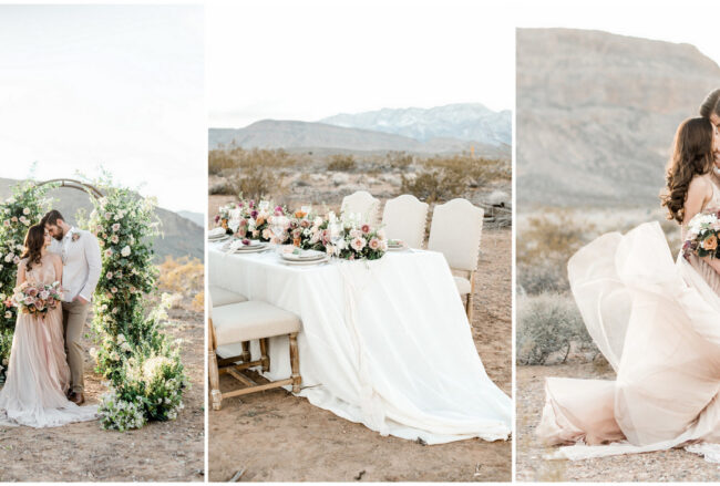 Romantic, Intimate Desert Wedding in Las Vegas