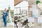 Blue Gold and Mint Desert Wedding