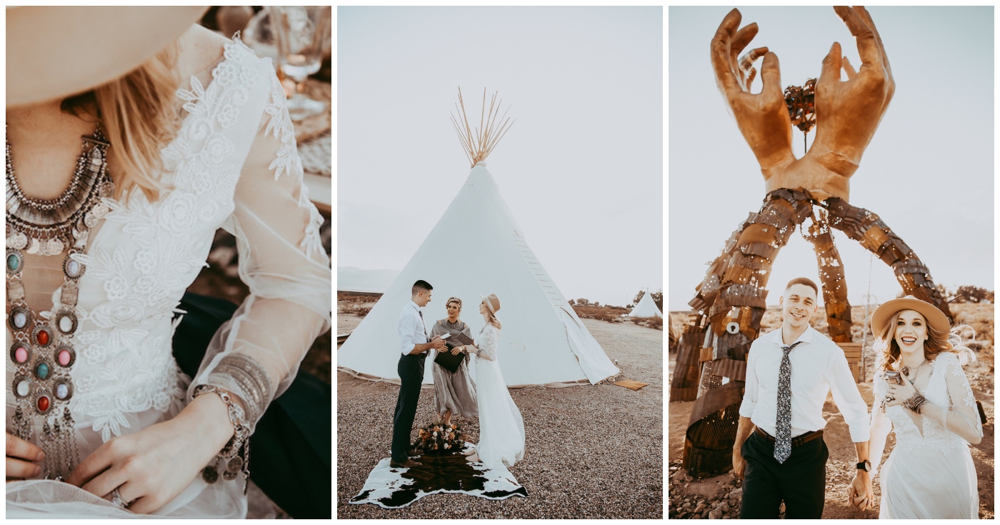 Boho Festival Elopement Nipton Burning Man