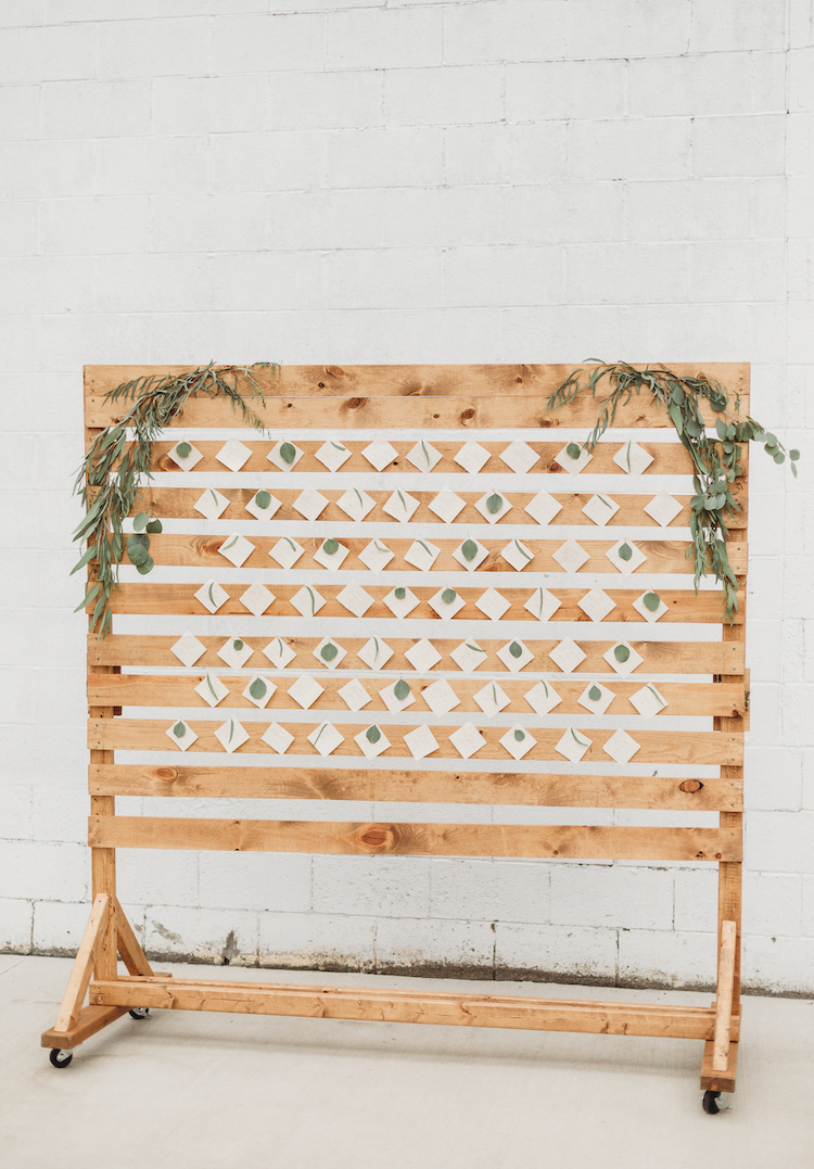 Sustainable Wedding in Navy Gold Greenery