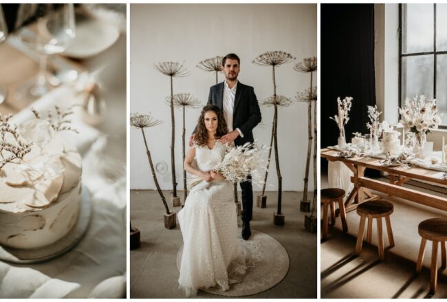 Organic-Inspired Neutral Wedding with Sustainable Choices