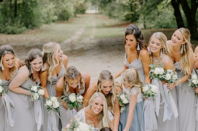 Slate and Light Blue Dog Lovers Wedding