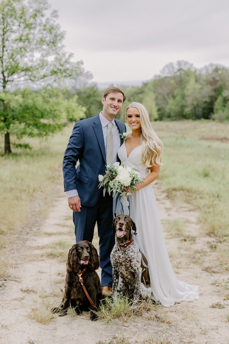 Slate and Light Blue Dog Lovers Wedding