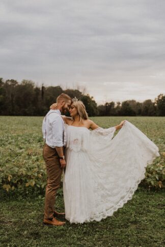 Boho Rustic Outdoor Farm Wedding