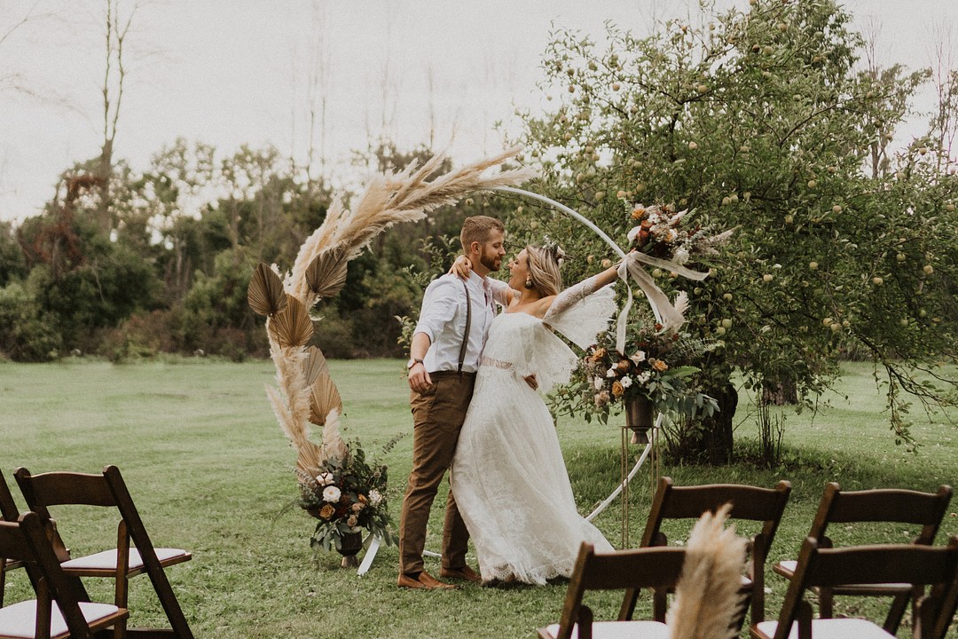 Boho Rustic Outdoor Farm Wedding