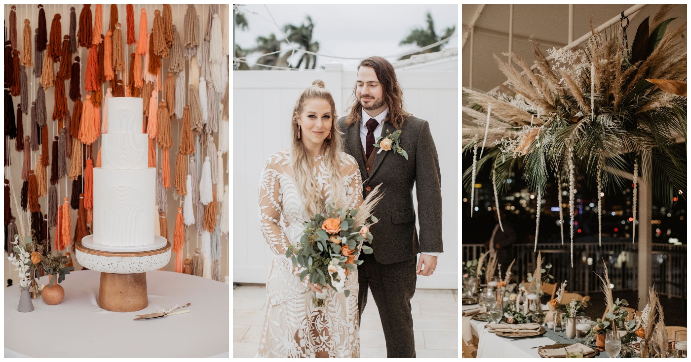 Earthy diy boho Southwestern wedding