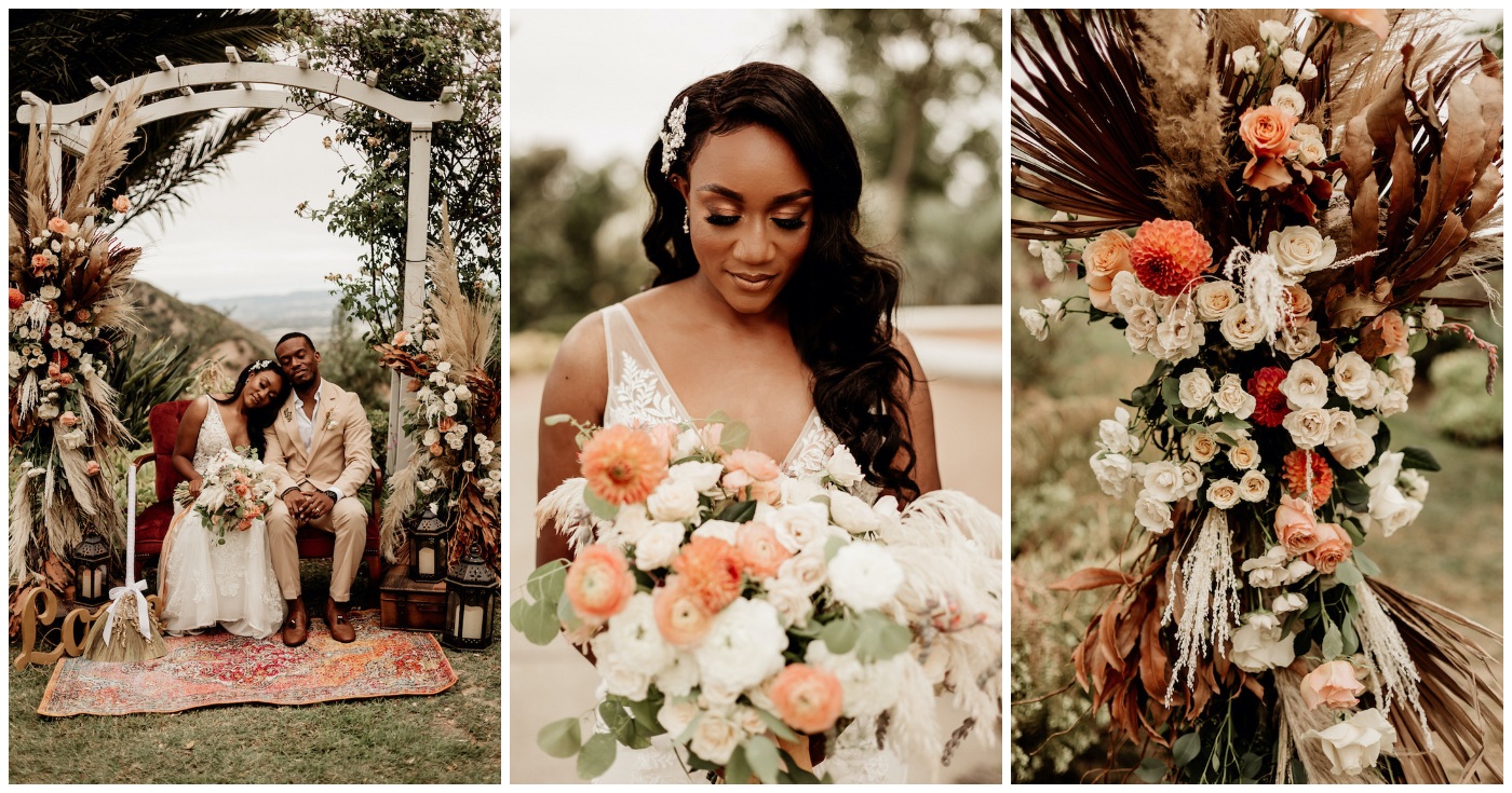 Backyard Boho Micro wedding Elopement