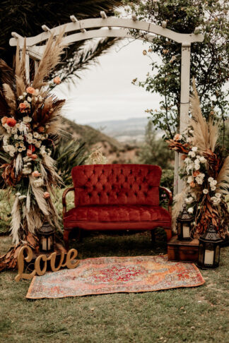 Backyard Boho Micro wedding Elopement