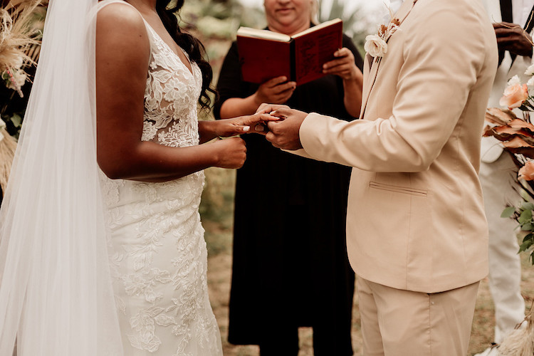 Backyard Boho Micro wedding Elopement