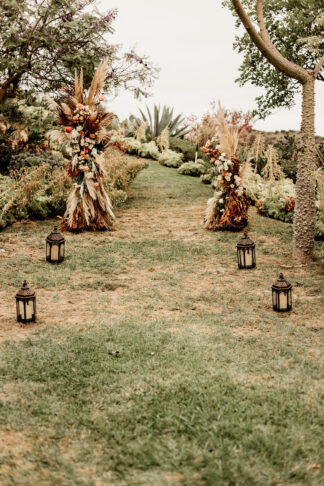 Backyard Boho Micro wedding Elopement