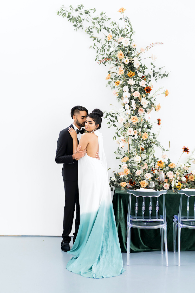 Whimsical Modern Art Gallery Wedding