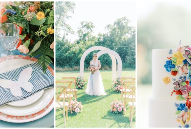 Beautifully Colourful + Whimsical Butterly Wedding