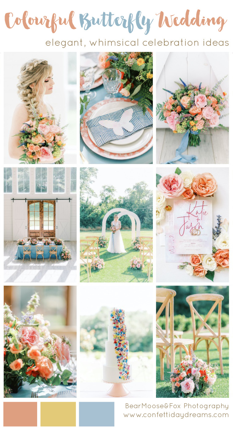 Colourful Butterly Wedding Theme