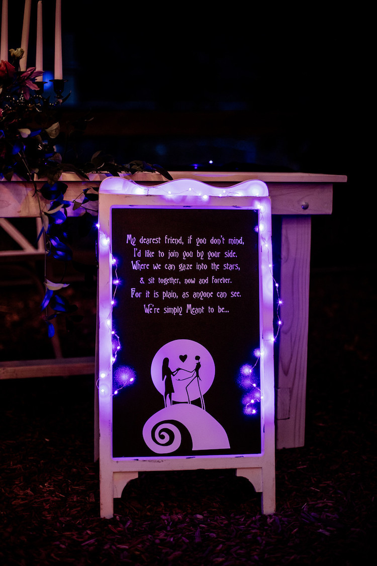 Nightmare Before Christmas Wedding Theme