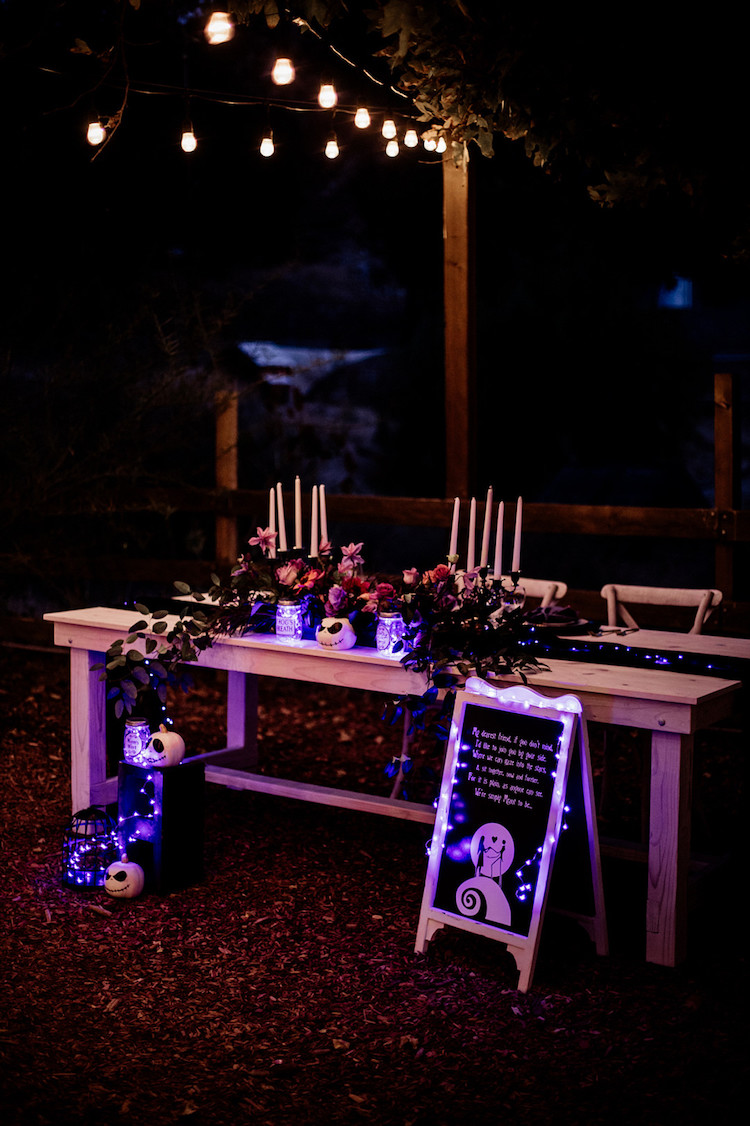 Nightmare Before Christmas Wedding Theme