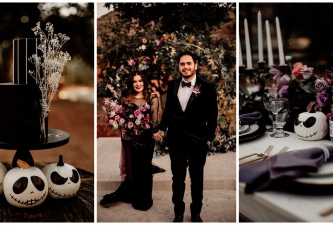 Spooky-Cute Halloween Wedding: Jack & Sally’s Celebration