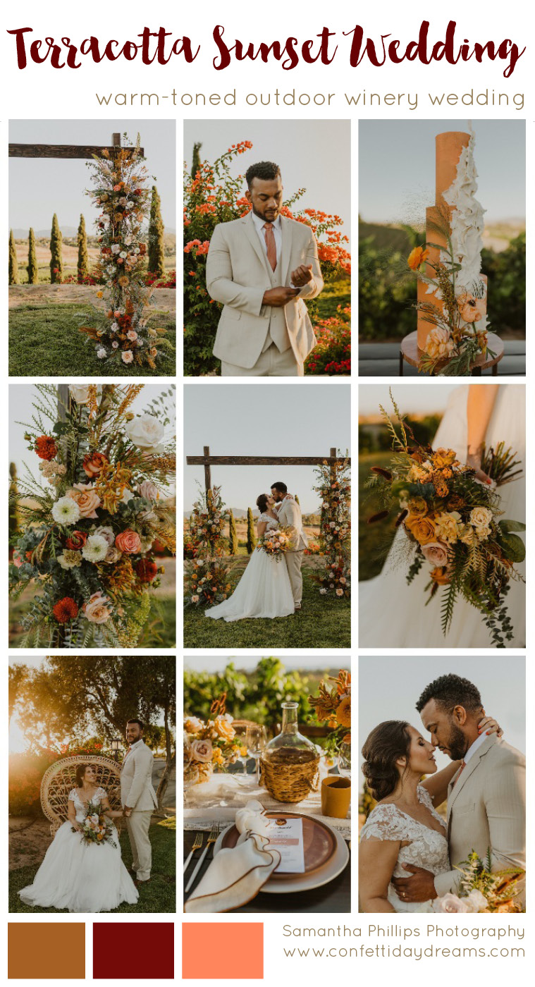 Rust Terracotta Burnt Orange Wedding Theme