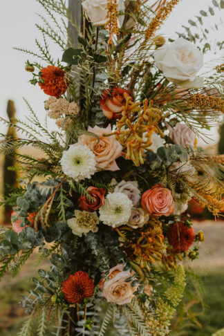 Rust Terracotta Burnt Orange Wedding at Callaway Winery