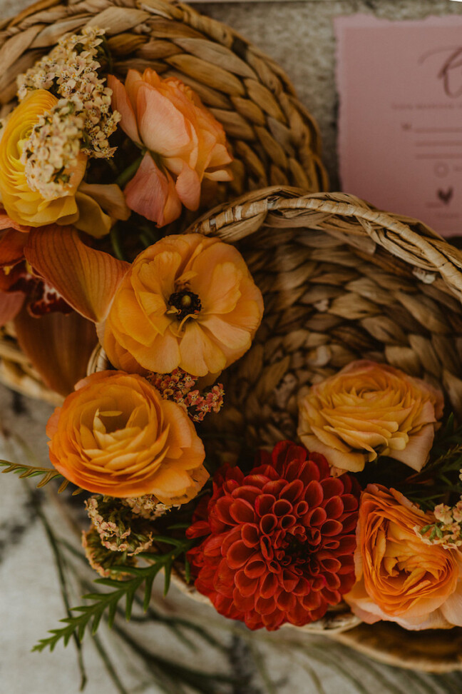 Rust Terracotta + Burnt Orange Sunset Wedding at Callaway Winery