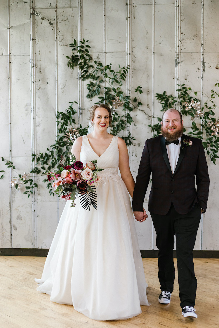 Modern Industrial Baltimore Winter Wedding